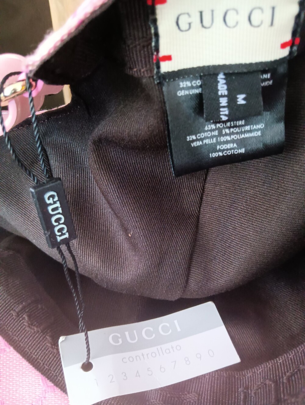 Gucci Pink  Embroidered Cap - Picture 5 of 5
